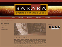 Tablet Screenshot of barakaevents.co.za